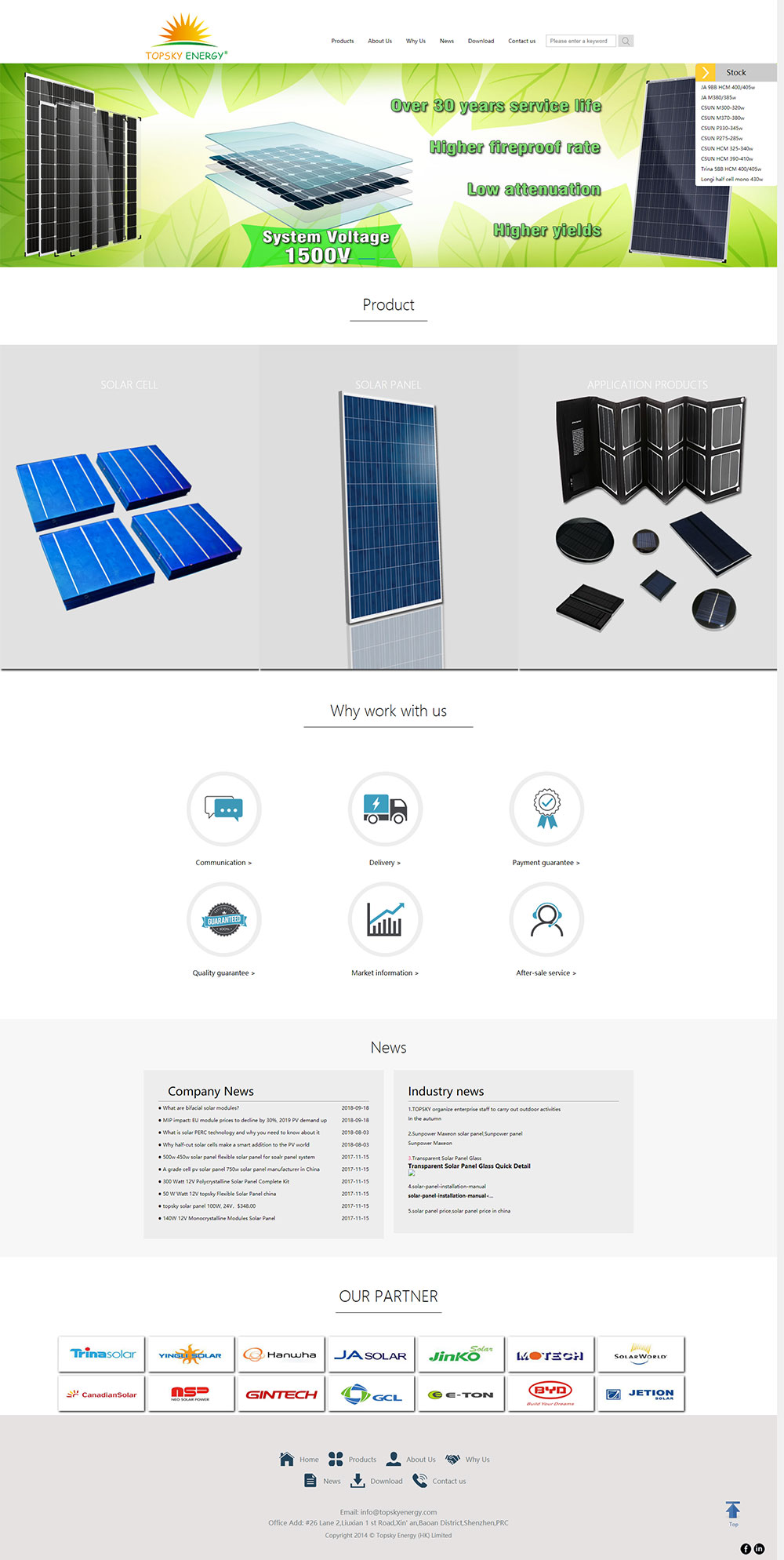 太阳能发电外贸网站建设(图1)